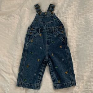 3 for $30 GYMBOREE Animal Embroidered Overalls Sz 6-12 months